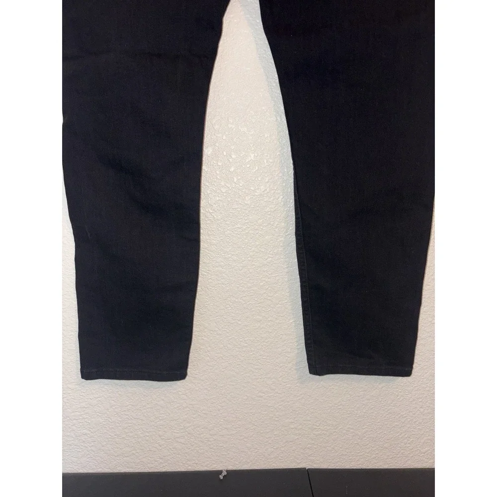 Levis 512 Jeans Mens 38x30 Black Distressed Stretch Denim